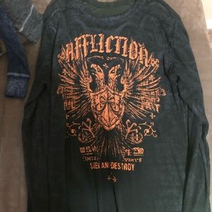 Long Sleeve Reversible Affliction Shirt